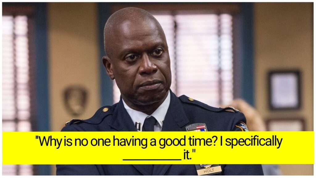 Raymond Holt quotes quiz
